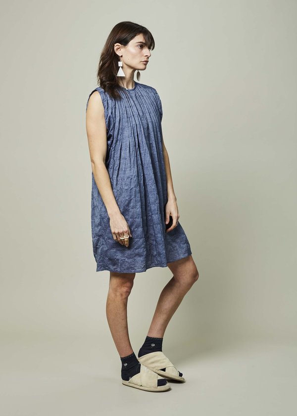Nico Marfa Gathered Dress - Indigo Nico Marfa Gathered Dress - Indigo