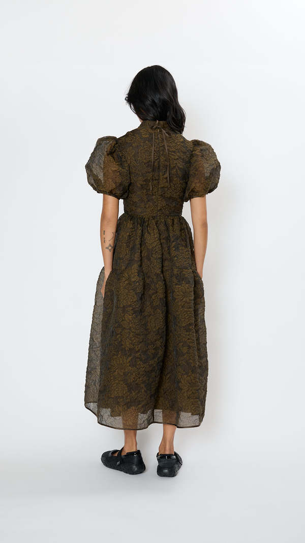 Cecilie Bahnsen Kelly Dress - Brown | Garmentory