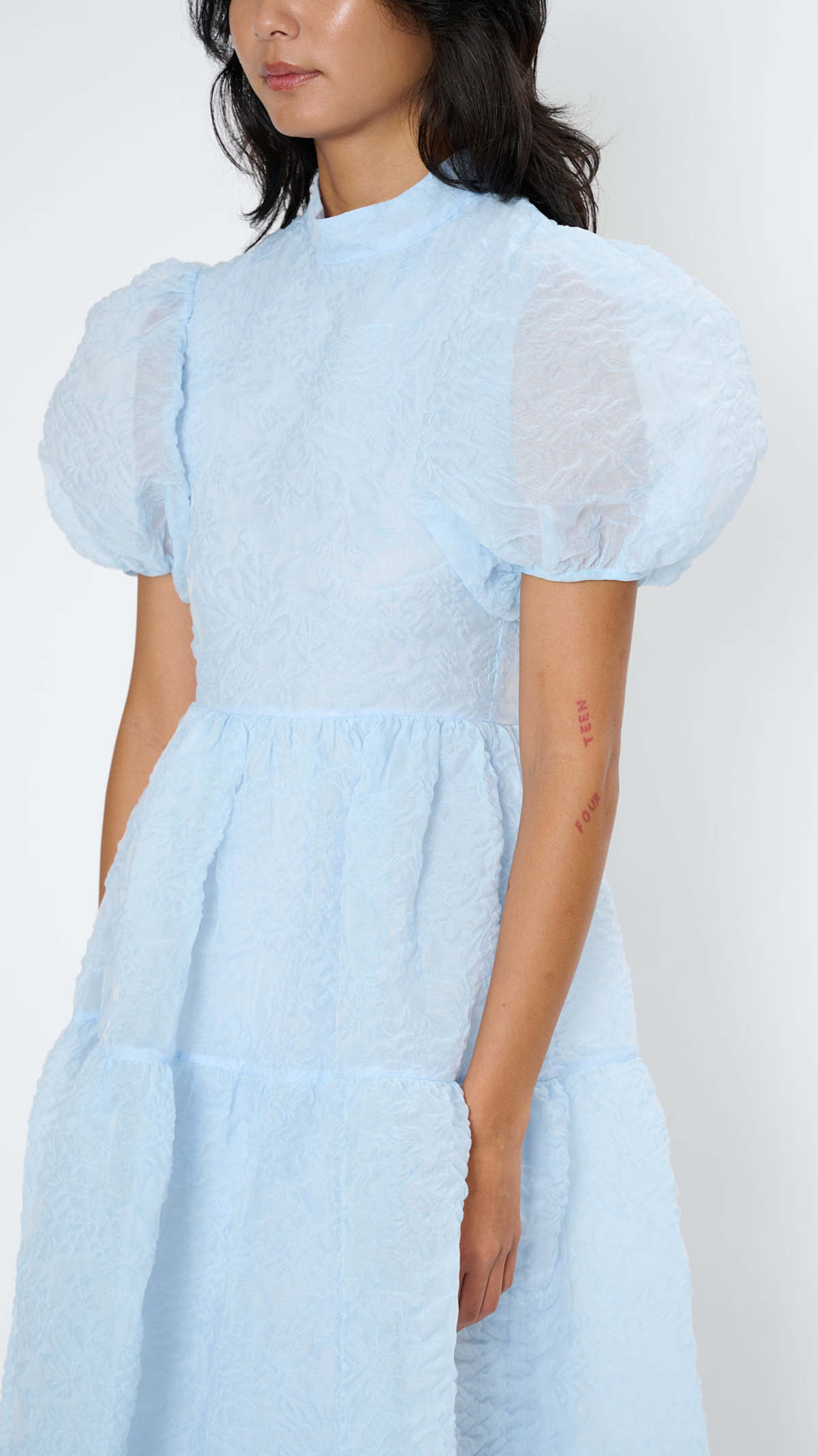 Cecilie Bahnsen Kelly Dress - Light Blue | Garmentory