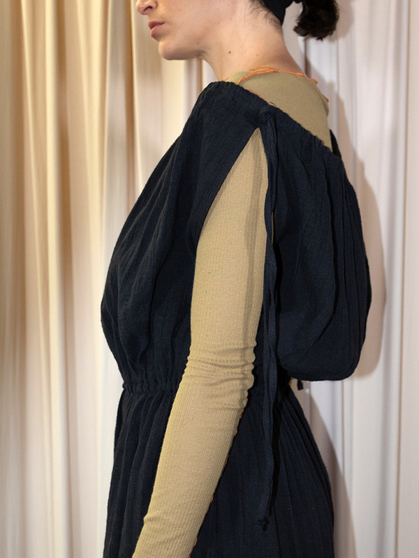 Baserange Diph Dress - Black | Garmentory