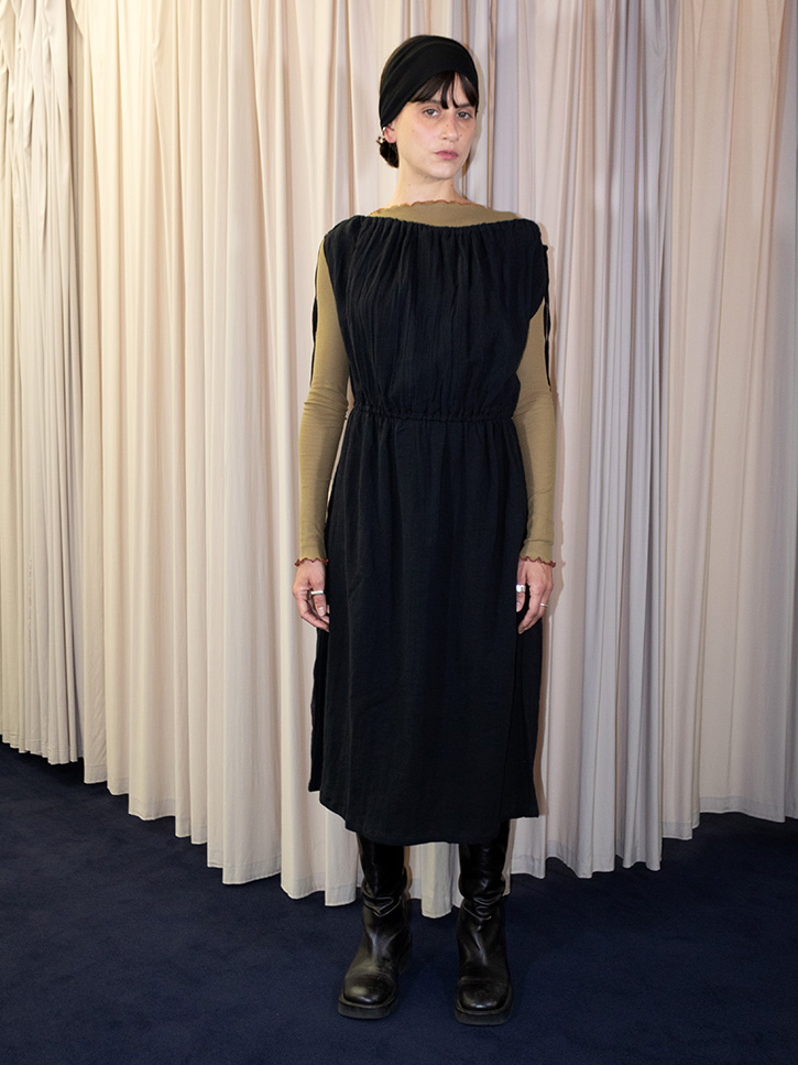 Baserange Diph Dress - Black | Garmentory