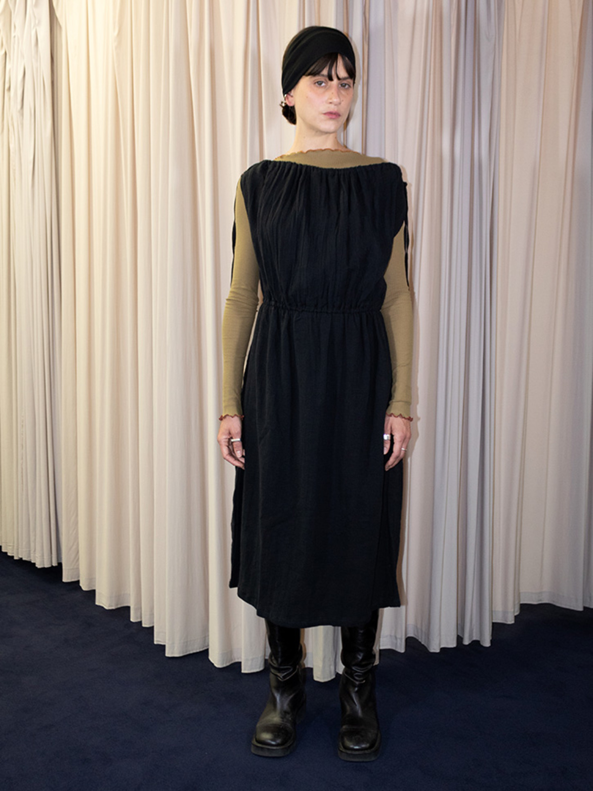 base range(ベースレンジ) Diph Dress Black Baserange Diph Dress - Black | Garmentory