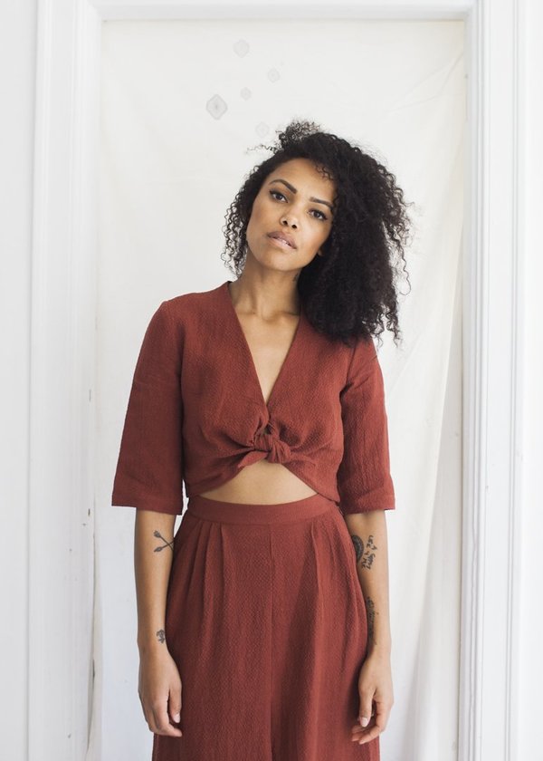 First Rite Tie Blouse First Rite Tie Blouse