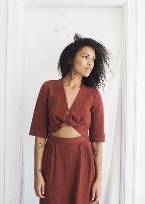 First Rite Tie Blouse First Rite Tie Blouse