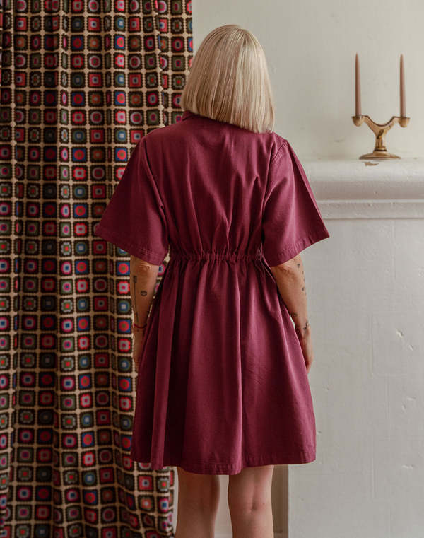 burgundy utility dress Womens Friends Like These Burgundy Red Dropped Waist Utility Tailored Midaxi Dress US 18