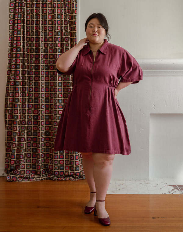Noble Utility Dress - Bordeaux