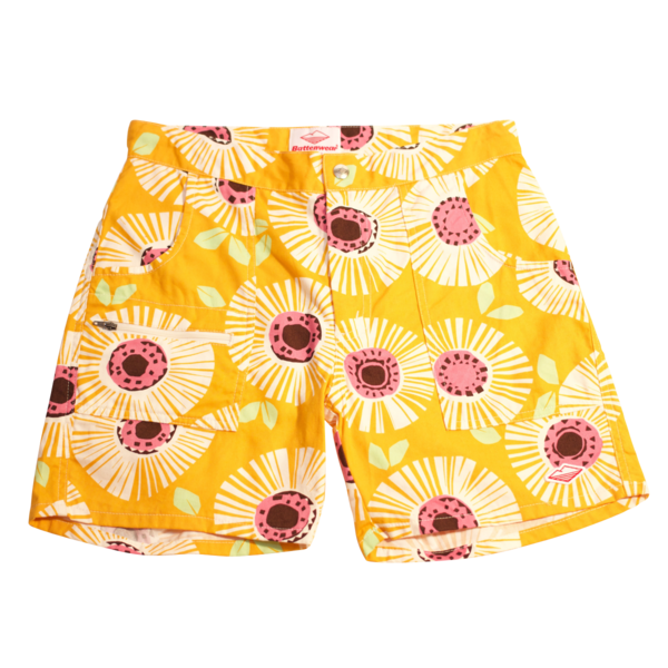 Local Shorts, Yellow Flower Local Shorts, Yellow Flower