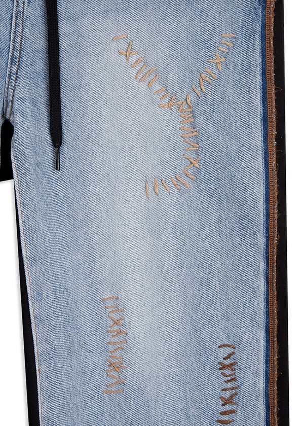 OPEN YY Combination Jeans - Blue/Black | Garmentory