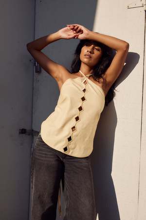 Baserange Cessa Ligo Top - Tooth White | Garmentory