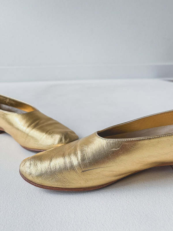 Martiniano Glove Flat - Gold | Garmentory