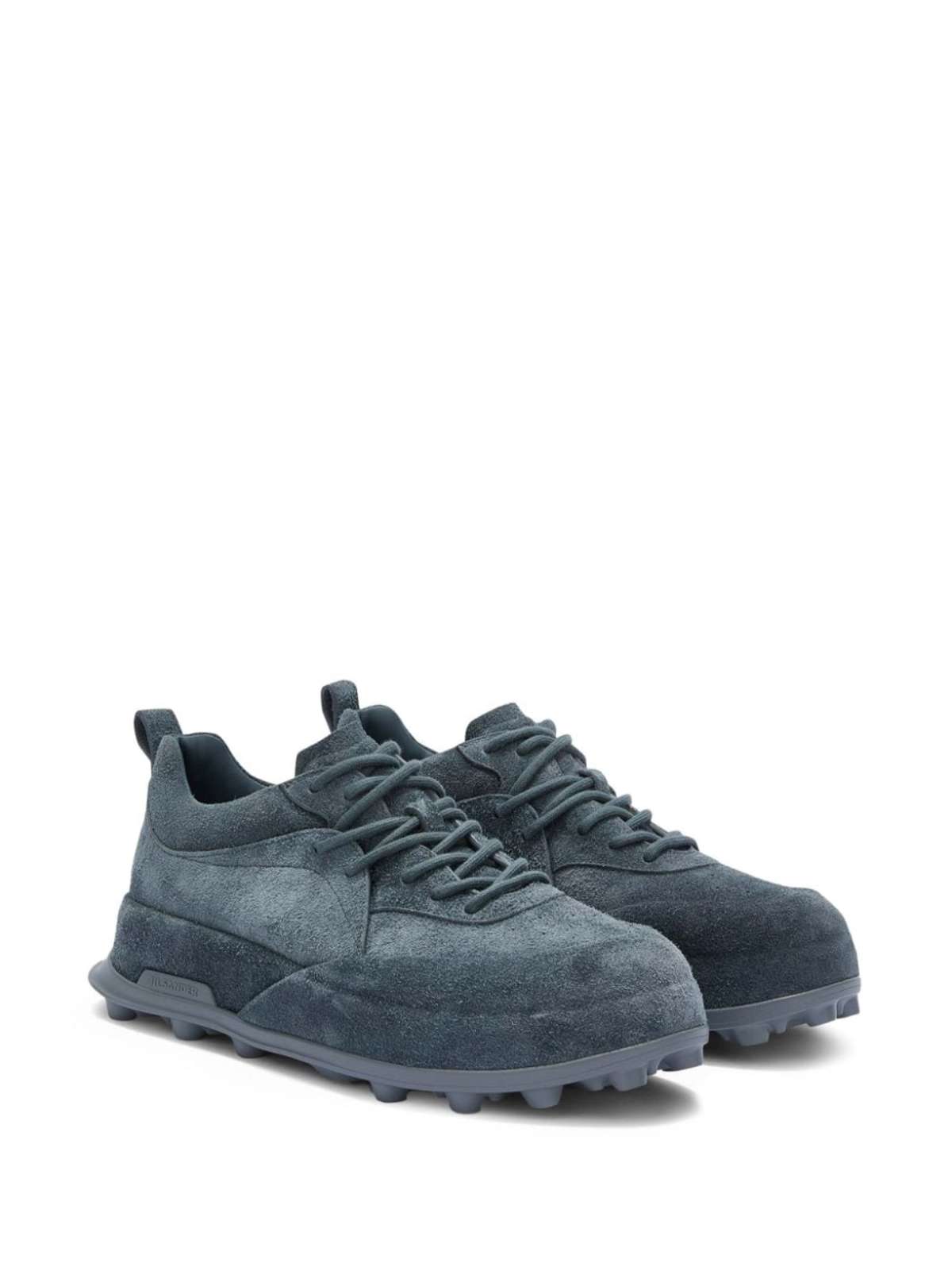 靴 JIL SANDER ORB LOW TOP SNEAKER Jil Sander ORB Low-Top Sneaker - Cadet Grey | Garmentory