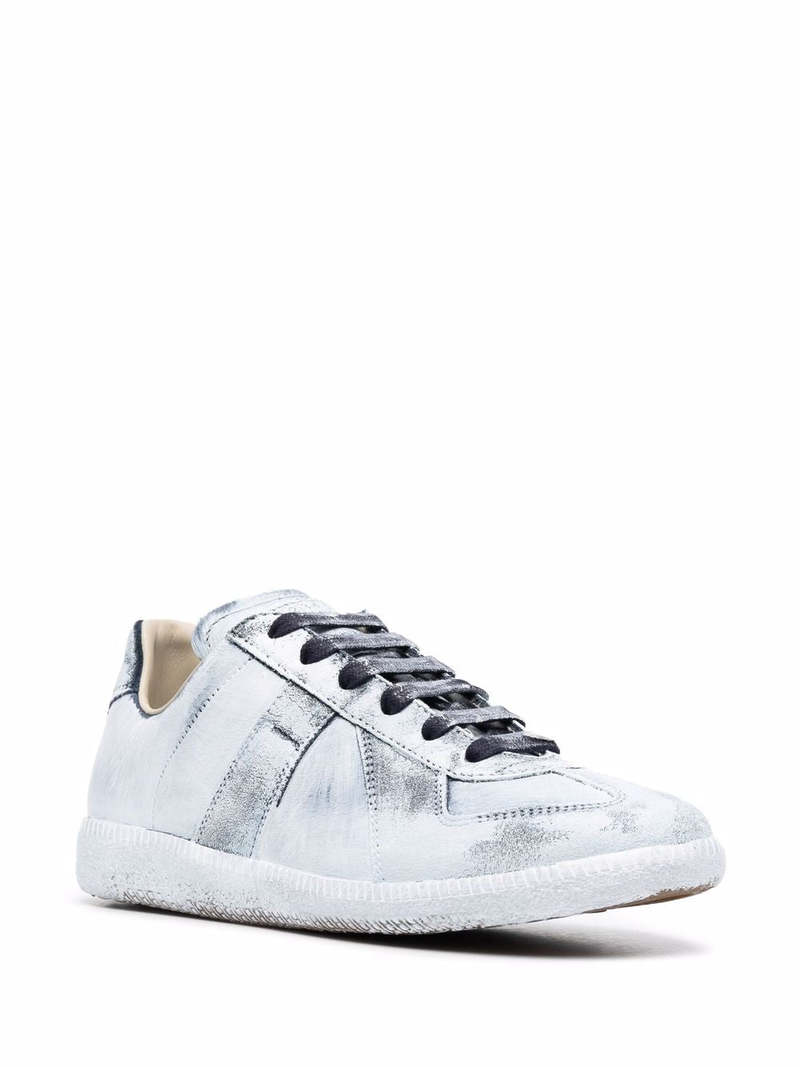 Maison Margiela Paint Effect Replica Sneakers - White