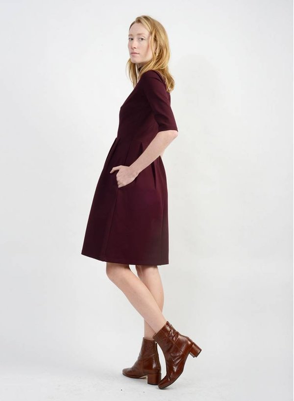 Meg Nun Dress - Wine | Garmentory