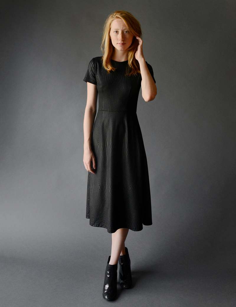 painted lady dress Meg - Black 011821launch