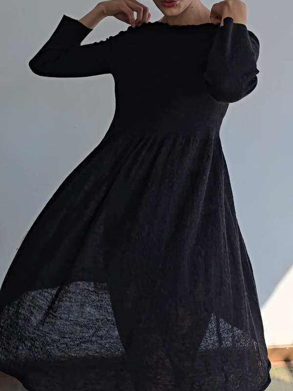 Miu Miu Knit Dress - Charcoal on Garmentory