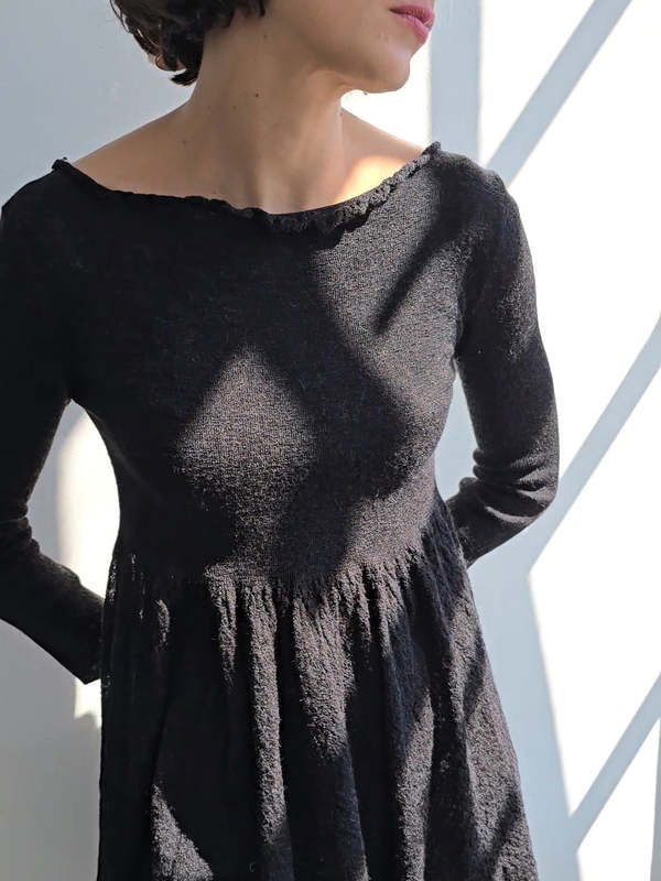 Miu Miu Knit Dress - Charcoal on Garmentory Miu Miu Knit Dress - Charcoal on Garmentory