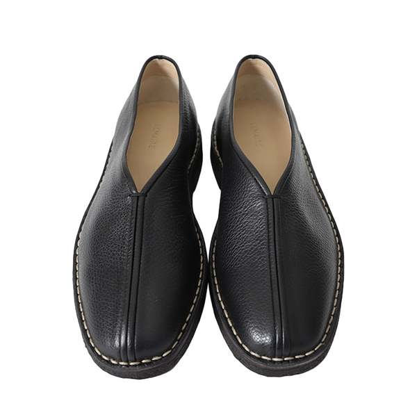 Lemaire Piped Crepe Slippers - BK999 Black | Garmentory