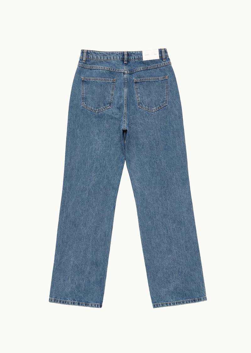 ◎AMOMENTO◎ STRAIGHT FIT DENIMLIGHTBLUE AM23FWW02DNLIGHTBLU Blue Straight Fit Jeans by AMOMENTO on Sale