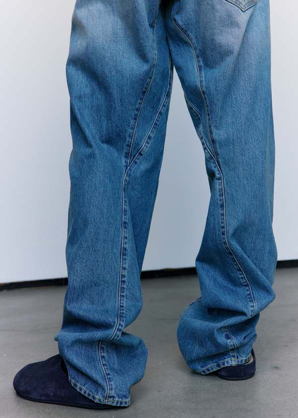 Maison Margiela Blue 5Pocket Diagonal Seam Jeans - Blue | Garmentory
