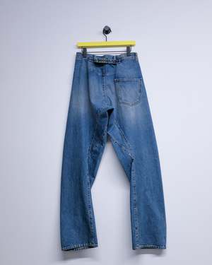 Maison Margiela Blue 5Pocket Diagonal Seam Jeans - Blue | Garmentory