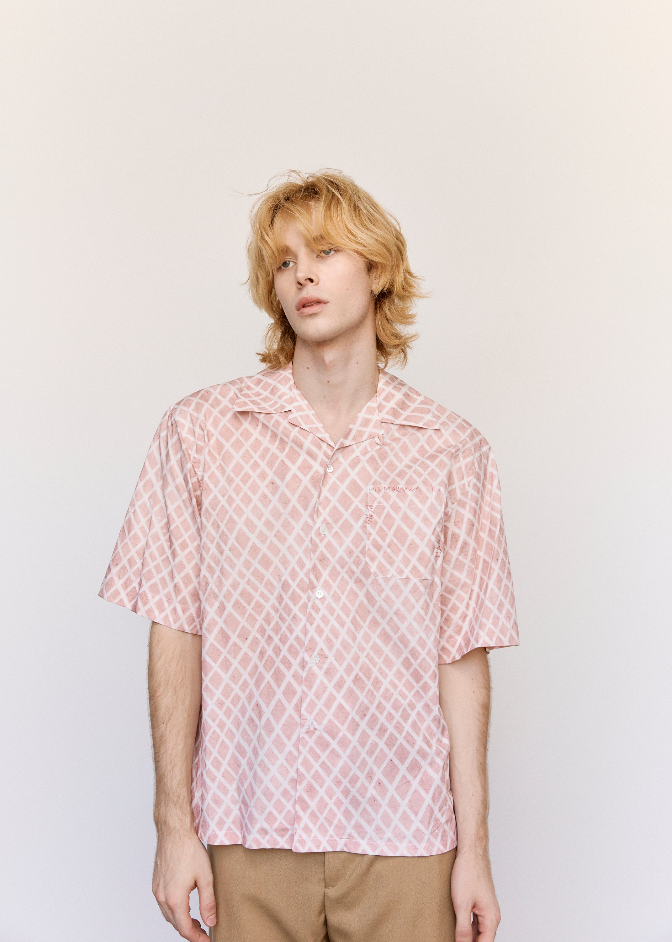 Marni Landscapes Poplin Shirt - Antique Rose | Garmentory