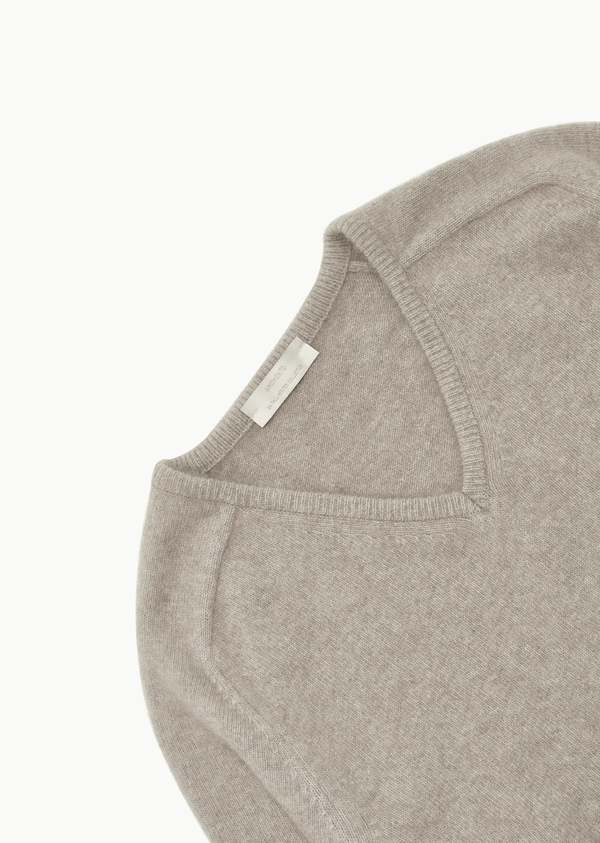 Amomento Racoon V Neck Knit - Beige | Garmentory