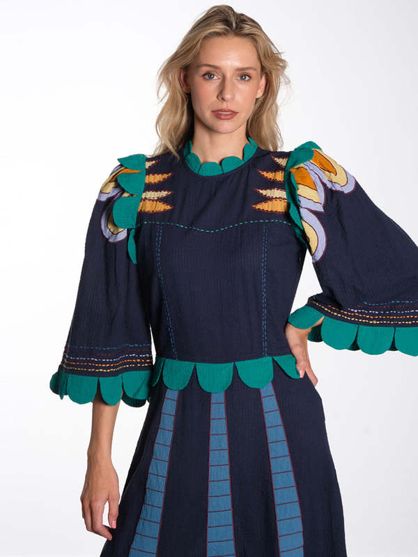 waimari stella embroidered dress Araminta Embroidered Maxi Dress - Stella Marina