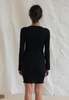 Baserange Omato Long Sleeve Dress - Black - Thumbnail 2