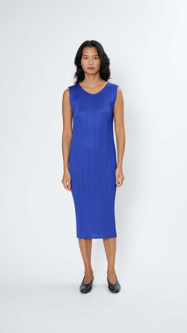 Pleats Please by Issey Miyake July Monthly Colors Dress - Blue
