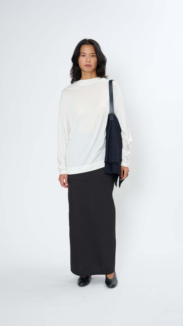 Issey Miyake Wind Smooth Jersey Shirt - Frost White | Garmentory