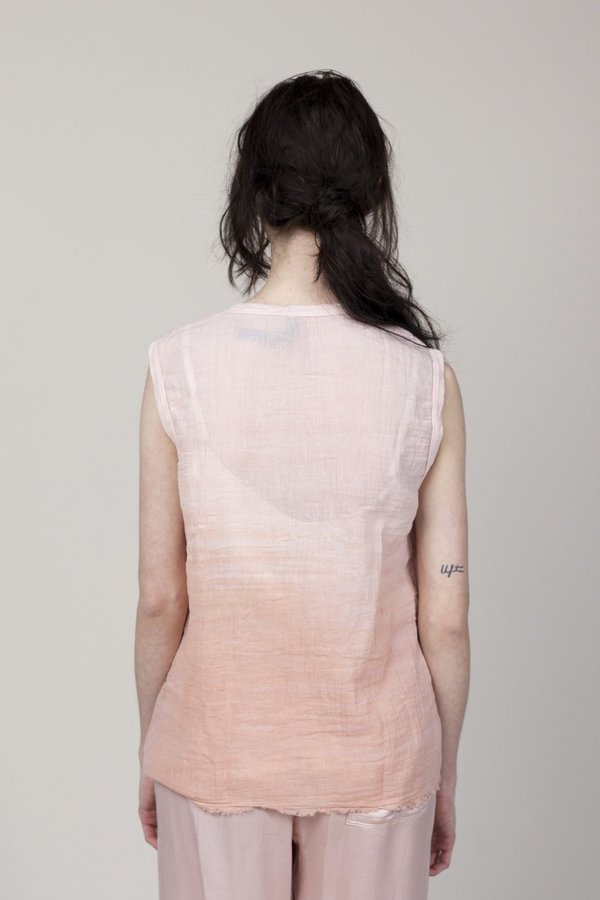 Raquel Allegra Gauze Muscle Tee - Rose Quartz Raquel Allegra Gauze Muscle Tee - Rose Quartz