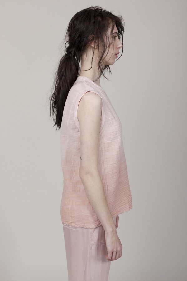 Raquel Allegra Gauze Muscle Tee - Rose Quartz Raquel Allegra Gauze Muscle Tee - Rose Quartz