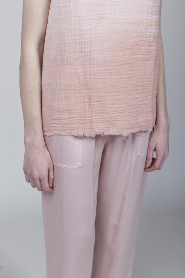 Raquel Allegra Gauze Muscle Tee - Rose Quartz Raquel Allegra Gauze Muscle Tee - Rose Quartz