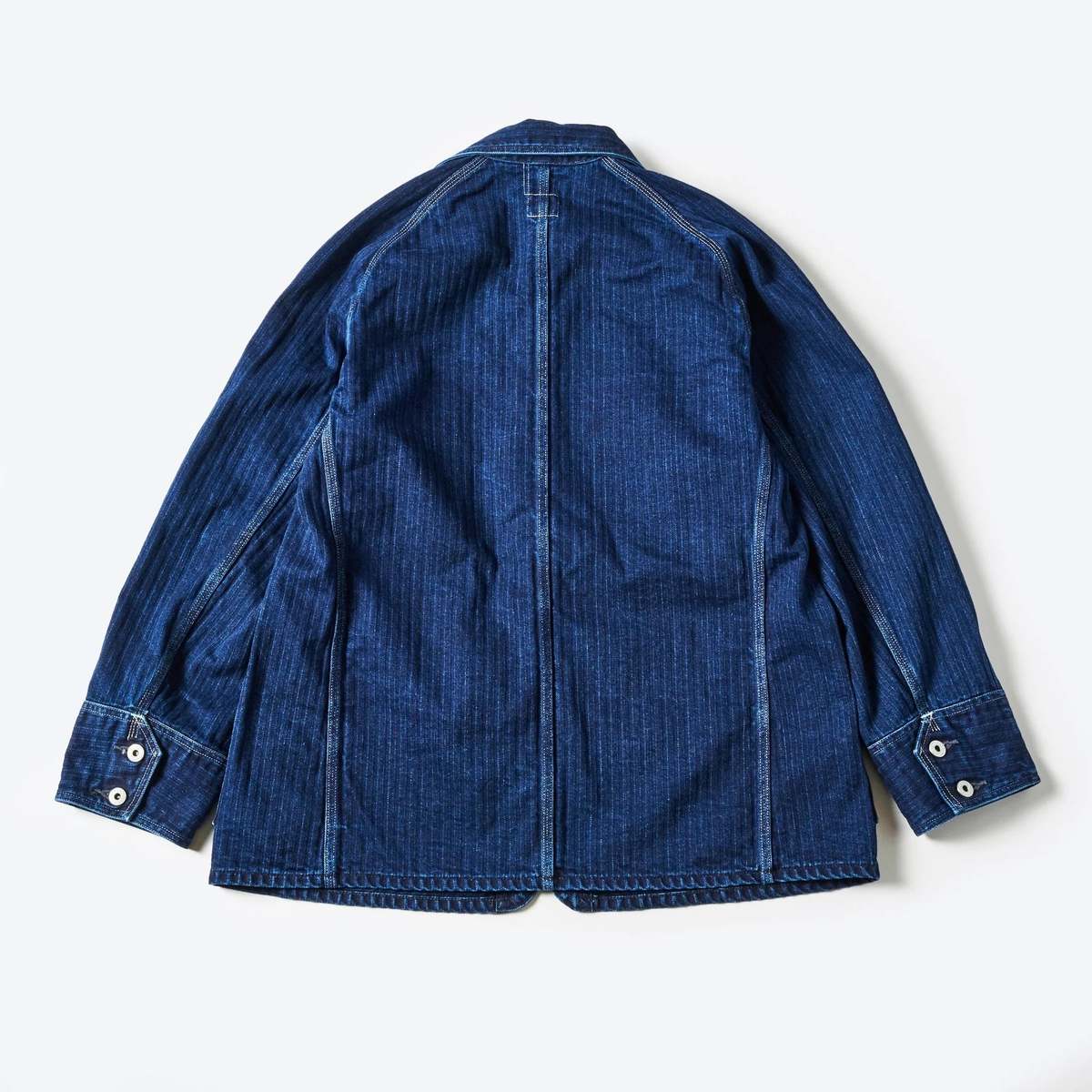Post O'Alls Engineers' Herringbone Denim Jacket - Double Indigo Post O'Alls Engineers' Herringbone Denim Jacket - Double Indigo
