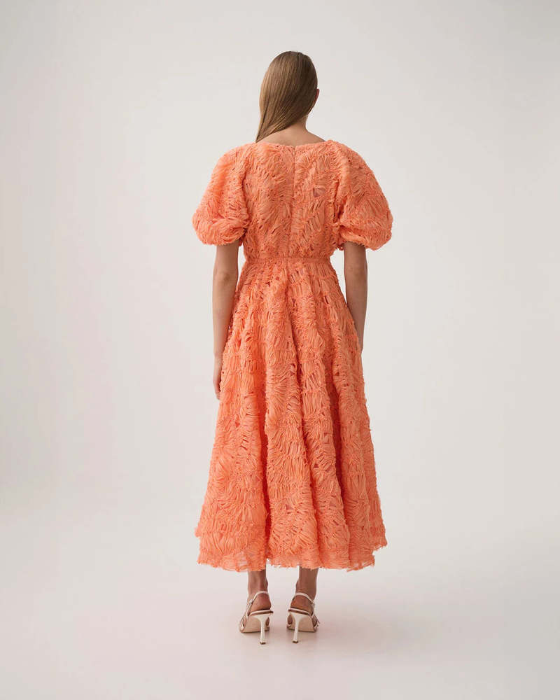 【Aje.】Florential Textured Midi Dress Florential Textured Midi Dress | Rosewater | Aje – Aje ROW