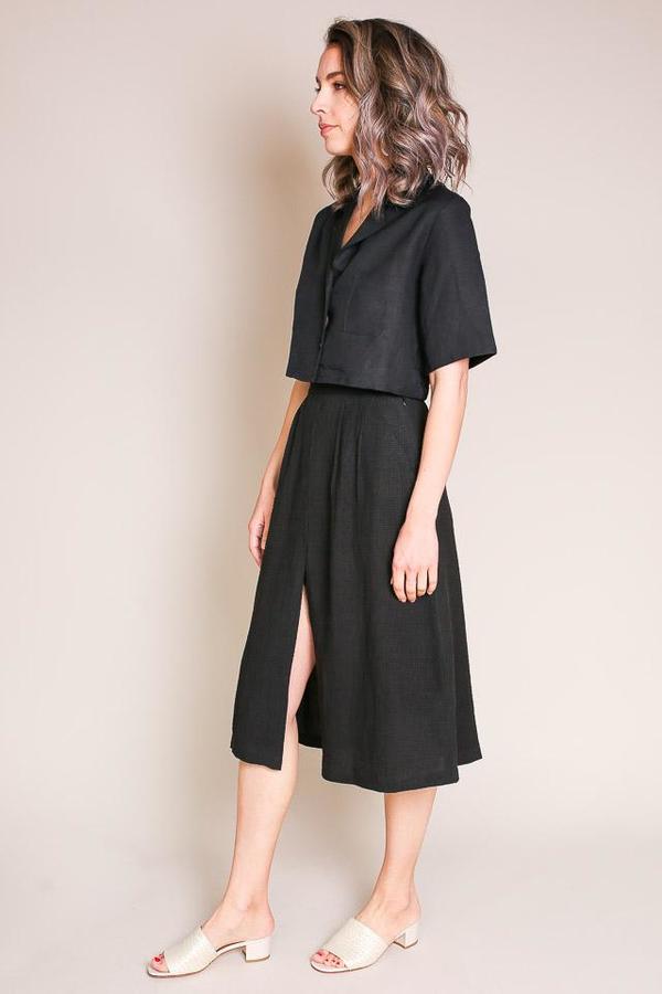 First Rite Pleated Skirt in Black First Rite Pleated Skirt in Black