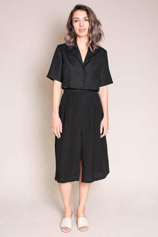 First Rite Pleated Skirt in Black First Rite Pleated Skirt in Black
