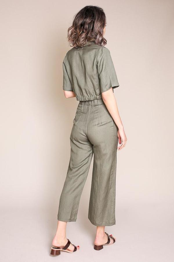 First Rite Wide Trouser - Sage First Rite Wide Trouser - Sage