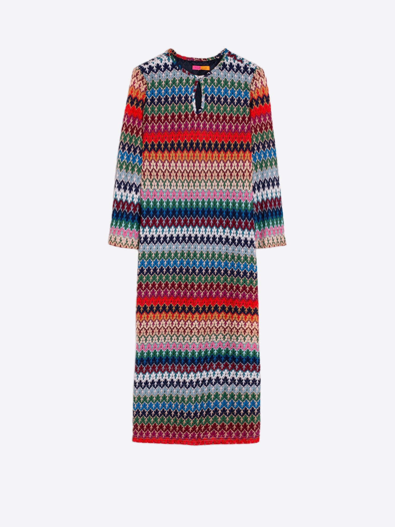 elana knit dresses Vilagallo Jacquard Dress - Multicolor women's suits