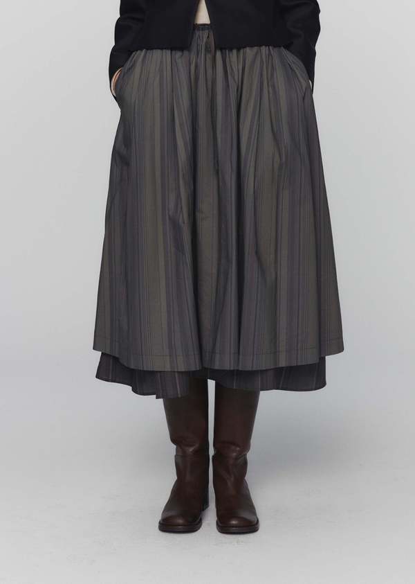 AMOMENTO☆24SS LAYERED SHIRRING SKIRT 24早春 LAYERED SHIRRING SKIRT – SEPTIÈME