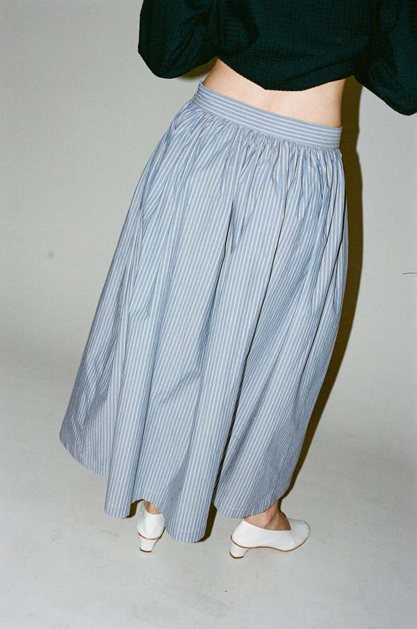 Panel Skirt - Blue Wash
