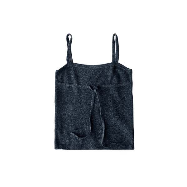 Deiji Studios Simple Knit Top - Charcoal Deiji Studios Simple Knit Top - Charcoal