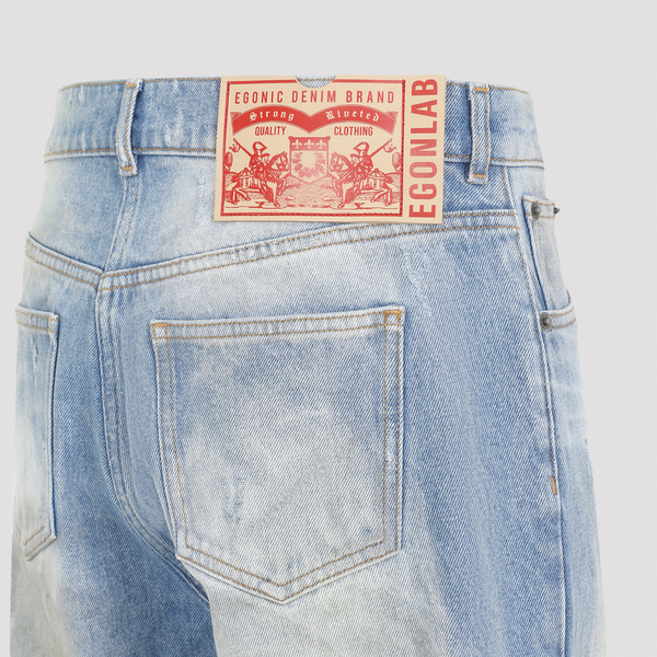 EGONLAB Samy Wide Leg Jeans - Denim Blue | Garmentory