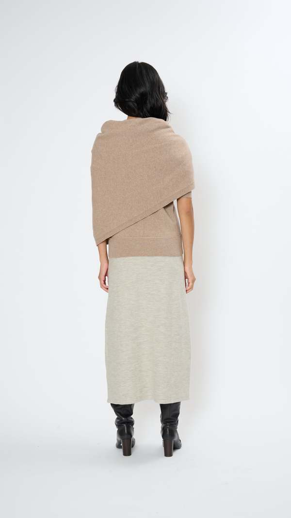 Lemaire Wrap Scarf - Latte Coffee | Garmentory