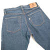 Pure Blue Japan SMBL-019 14oz Relax Taper denim - Smokey Blue - Thumbnail 4