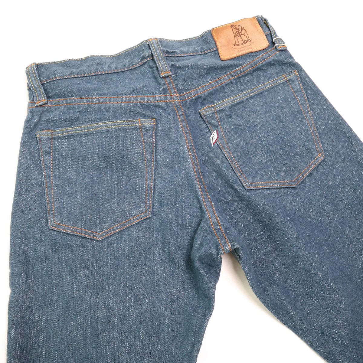 Pure Blue Japan SMBL-019 14oz Relax Taper denim - Smokey Blue - Image 4 of 7