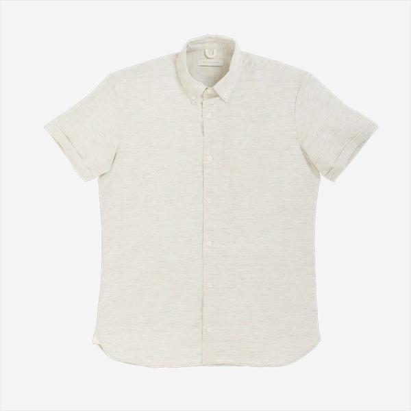 Kestin Hare Applecross Cotton Linen Shirt - Olive/White Kestin Hare Applecross Cotton Linen Shirt - Olive/White