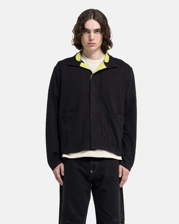 LEVI'S × KIKO KOSTADINOV JERSEY CARDIGAN Levis X Kiko Kostadinov Asymmetrical Mock Neck - Black