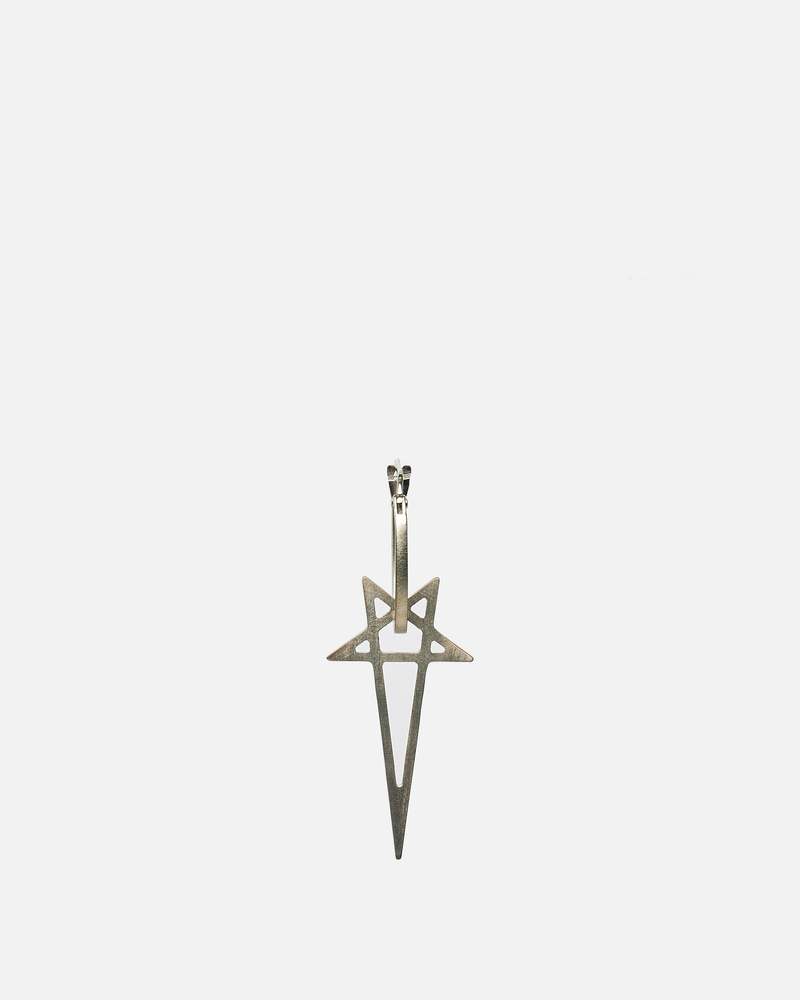 Rick Owens Pentagram Earring - Palladio | Garmentory