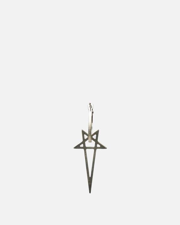 Rick Owens Pentagram Earring - Palladio | Garmentory